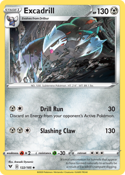 Excadrill (122/185) [Sword & Shield: Vivid Voltage] | L.A. Mood Comics and Games