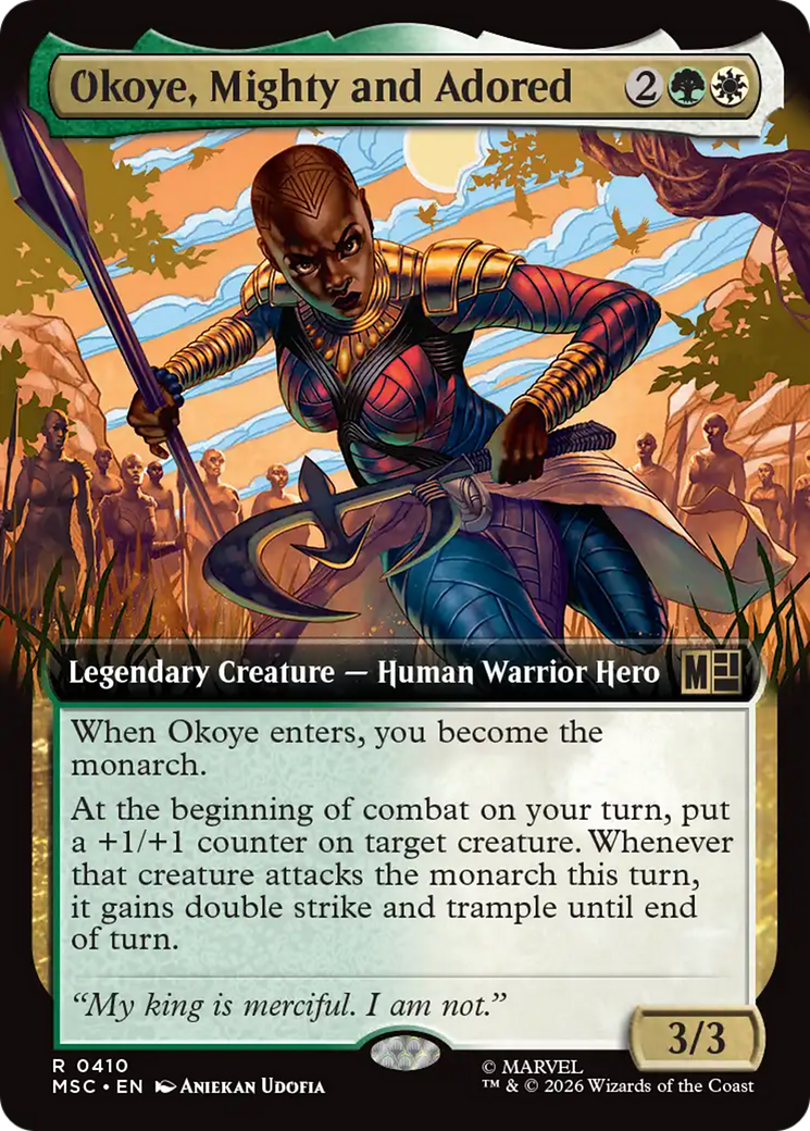 Okoye, Mighty and Adored (Extended Art) [Marvel Super Heroes Commander] | L.A. Mood Comics and Games