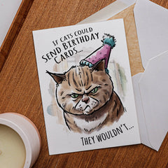 "If Cats Could.." Funny Cat Birthday Card for Friend Pet Lov | L.A. Mood Comics and Games