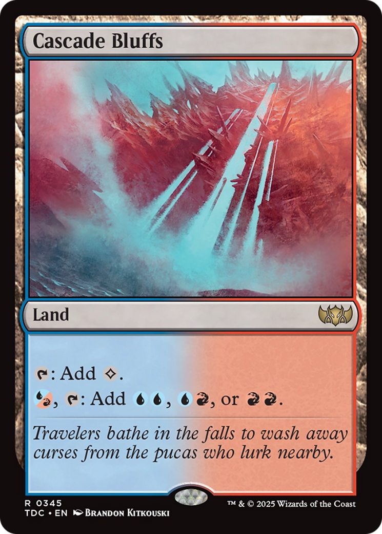 Cascade Bluffs [Tarkir: Dragonstorm Commander] | L.A. Mood Comics and Games