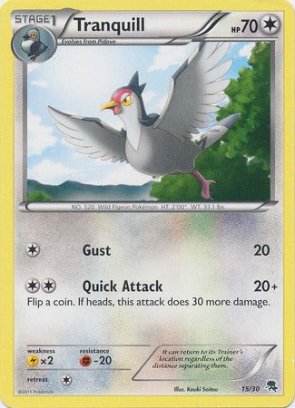 Tranquill (15/30) [Black & White: Trainer Kit - Zoroark] | L.A. Mood Comics and Games