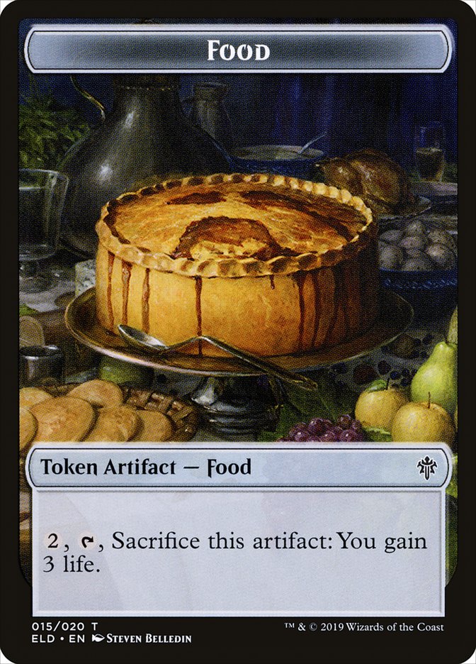Bear // Food (15) Double-Sided Token [Throne of Eldraine Tokens] | L.A. Mood Comics and Games