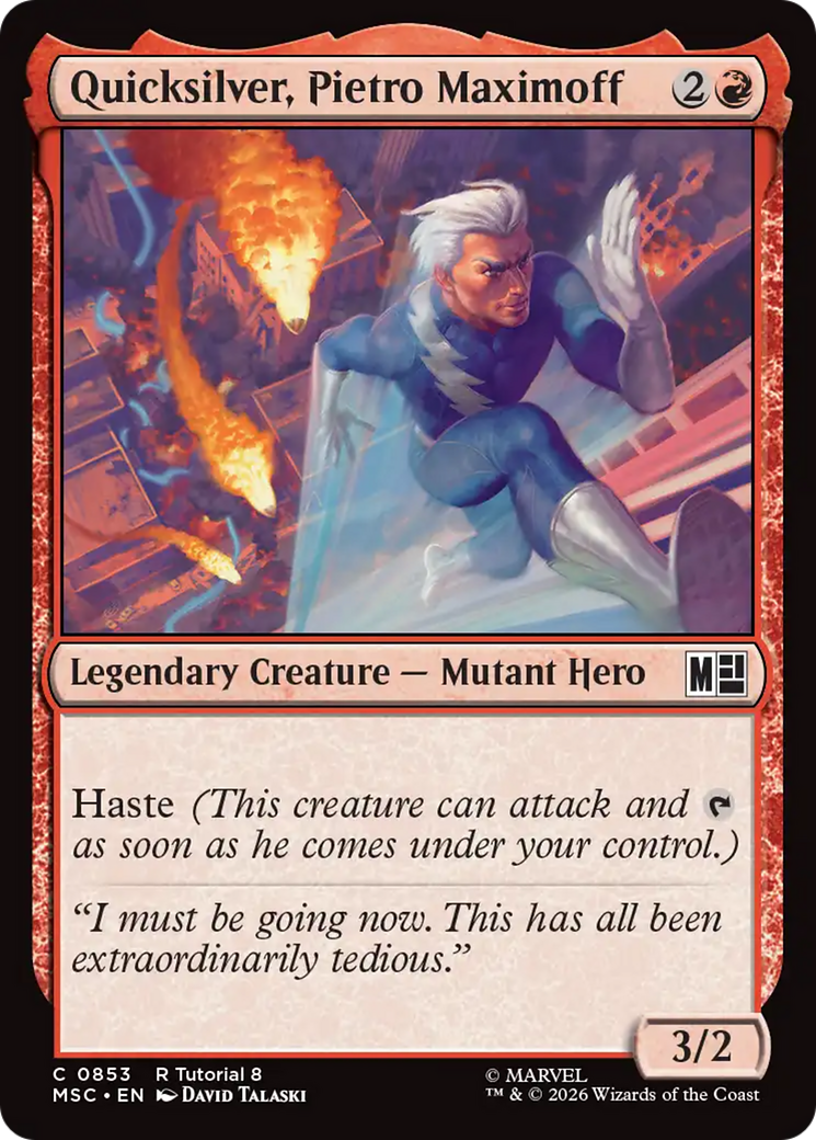 Quicksilver, Pietro Maximoff (0853) [Marvel Super Heroes Commander] | L.A. Mood Comics and Games