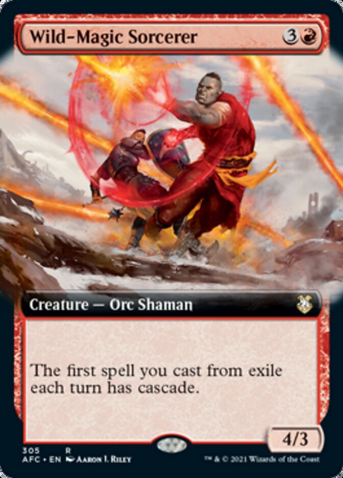 Wild-Magic Sorcerer (Extended Art) [Dungeons & Dragons: Adventures in the Forgotten Realms Commander] | L.A. Mood Comics and Games