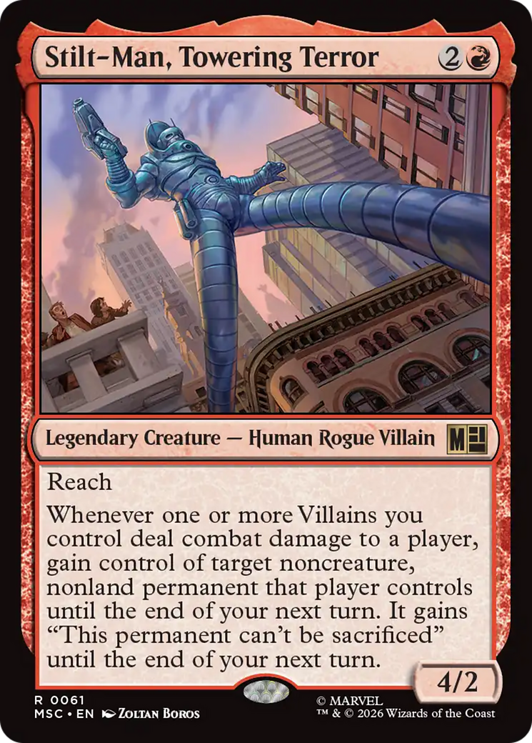 Stilt-Man, Towering Terror (Surge Foil) [Marvel Super Heroes Commander] | L.A. Mood Comics and Games