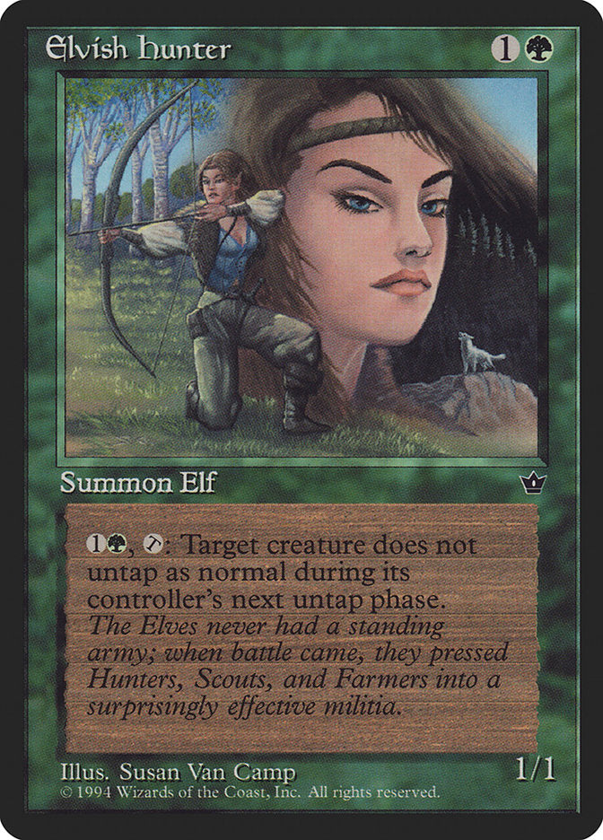 Elvish Hunter (Susan Van Camp) [Fallen Empires] | L.A. Mood Comics and Games