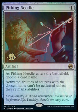 Pithing Needle [Innistrad: Midnight Hunt Prerelease Promos] | L.A. Mood Comics and Games