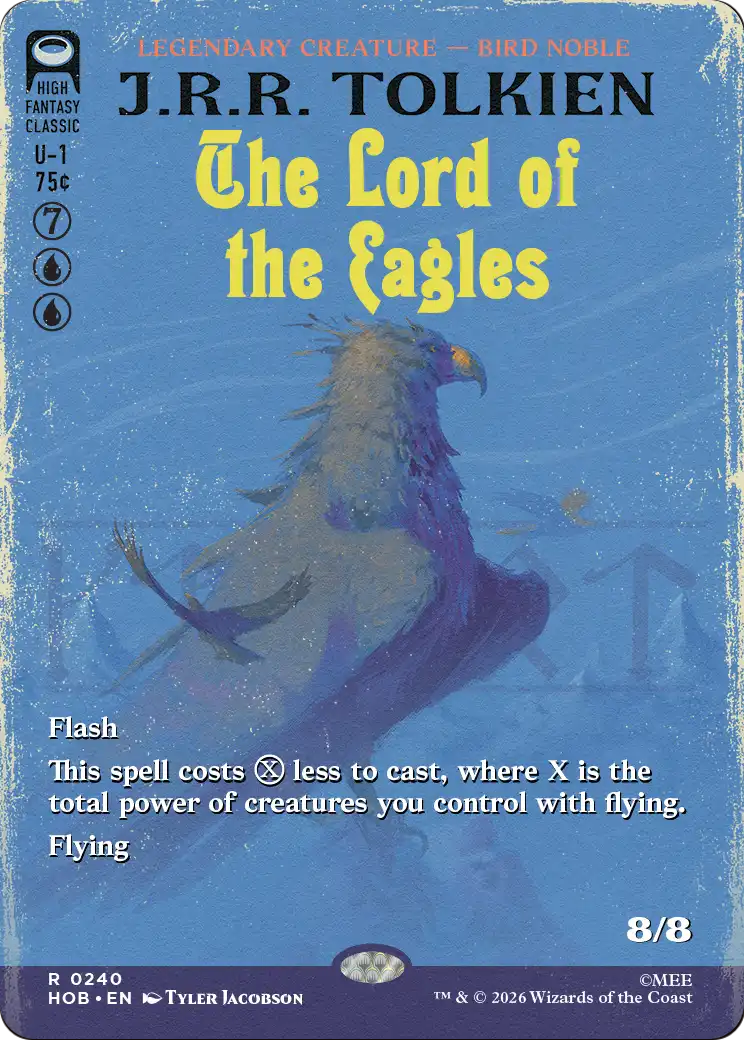 The Lord of the Eagles (Borderless) [The Hobbit] | L.A. Mood Comics and Games