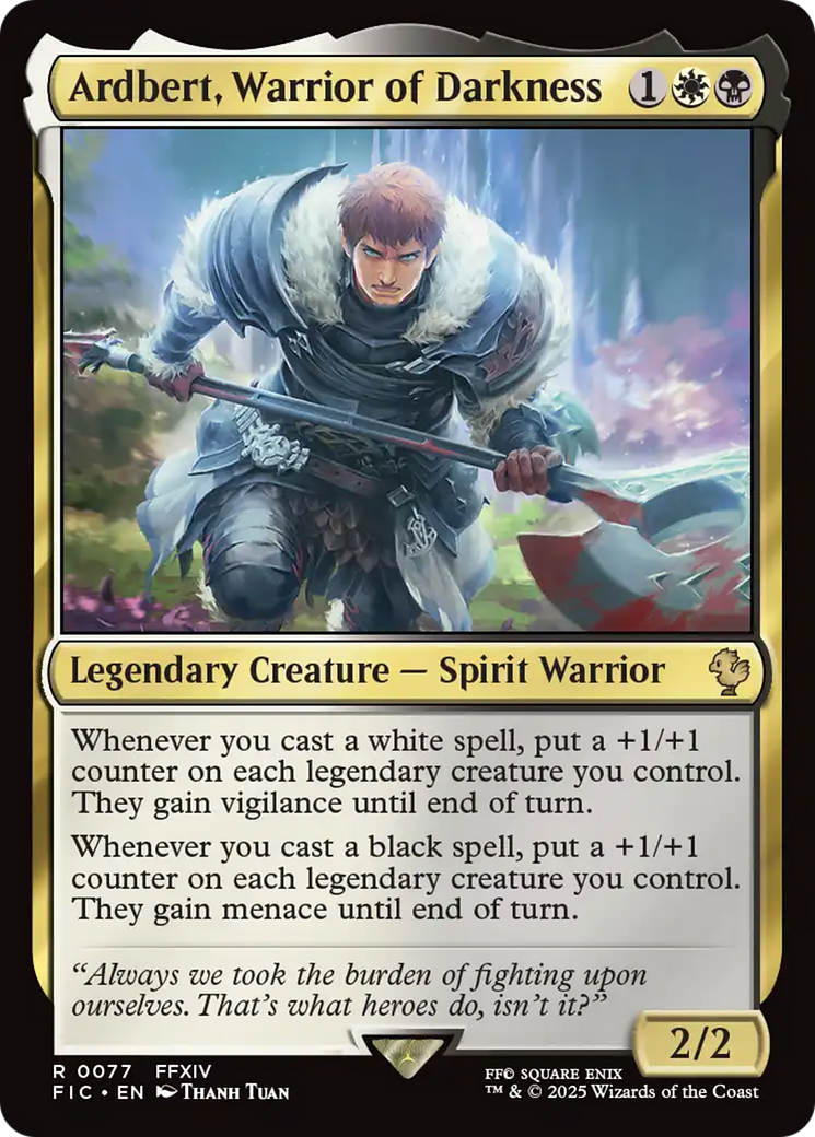 Ardbert, Warrior of Darkness [FINAL FANTASY Commander] | L.A. Mood Comics and Games