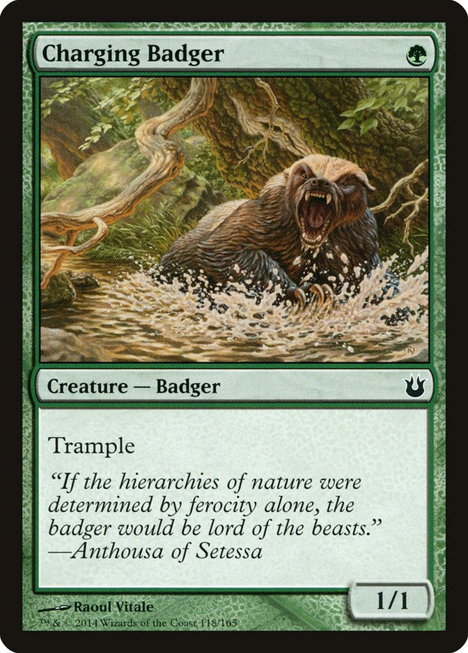 Charging Badger [Born of the Gods] | L.A. Mood Comics and Games