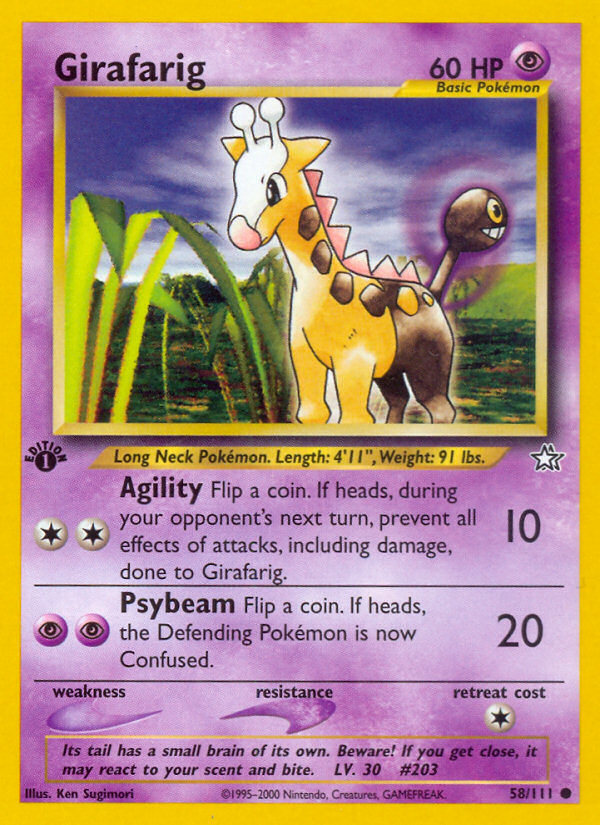 Girafarig (58/111) [Neo Genesis 1st Edition] | L.A. Mood Comics and Games