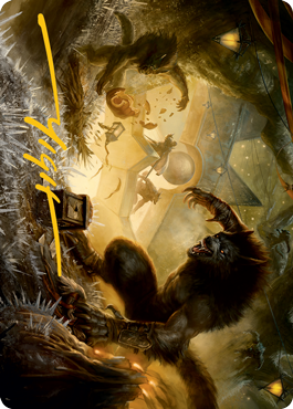Storm the Festival Art Card (Gold-Stamped Signature) [Innistrad: Midnight Hunt Art Series] | L.A. Mood Comics and Games