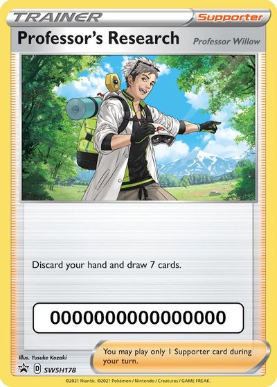 Professor's Research (SWSH178) (Pokemon Go Code) [Sword & Shield: Black Star Promos] | L.A. Mood Comics and Games