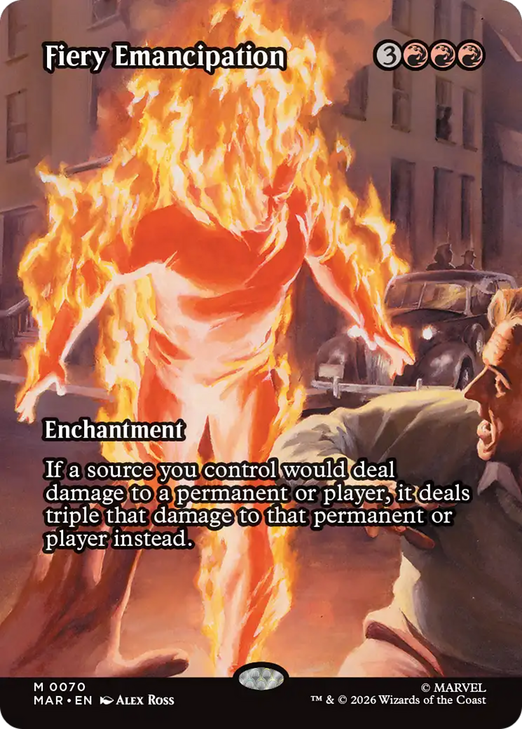 Fiery Emancipation (Borderless) [Marvel Universe: Eternal-Legal] | L.A. Mood Comics and Games