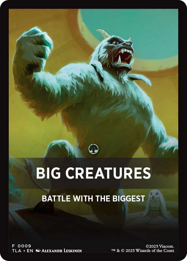 Big Creatures Theme Card [Avatar: The Last Airbender Tokens] | L.A. Mood Comics and Games