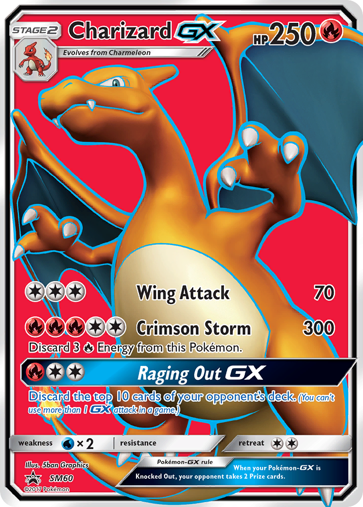 Charizard GX (SM60) (Jumbo Card) [Sun & Moon: Black Star Promos] | L.A. Mood Comics and Games