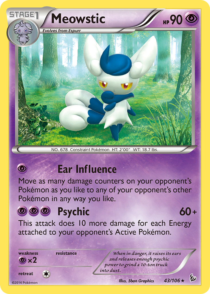 Meowstic (43/106) [XY: Flashfire] | L.A. Mood Comics and Games
