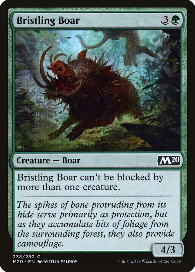 Bristling Boar [Core Set 2020] | L.A. Mood Comics and Games