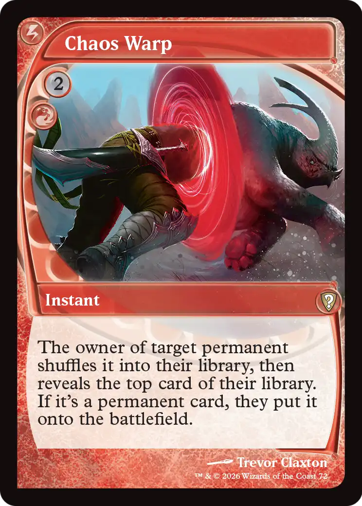 Chaos Warp (Future Sight) [Mystery Booster: Commander Edition] | L.A. Mood Comics and Games