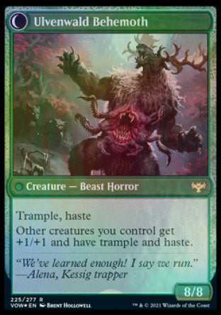 Ulvenwald Oddity // Ulvenwald Behemoth [Innistrad: Crimson Vow Prerelease Promos] | L.A. Mood Comics and Games
