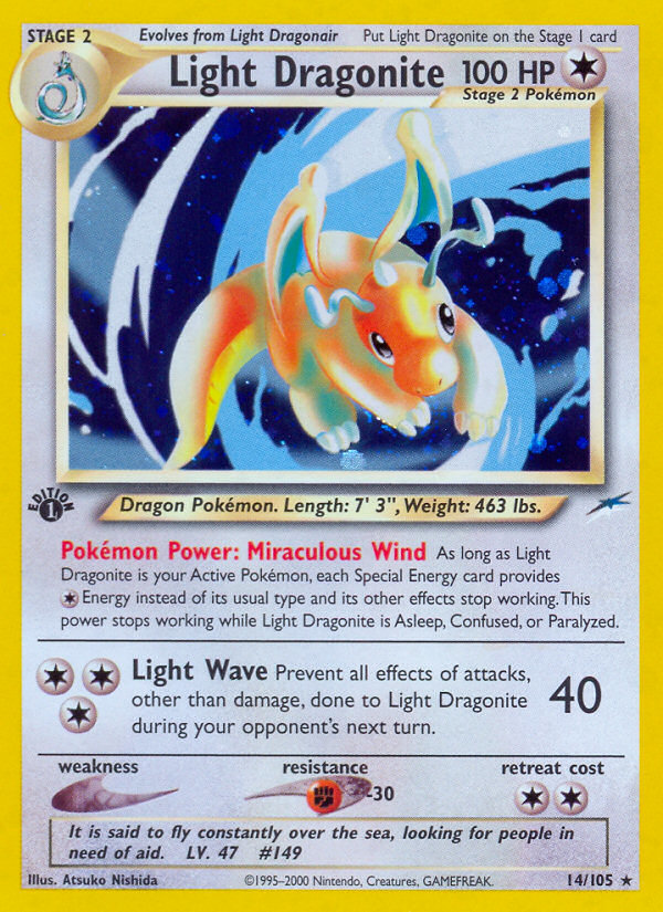 Light Dragonite (14/105) [Neo Destiny 1st Edition] | L.A. Mood Comics and Games