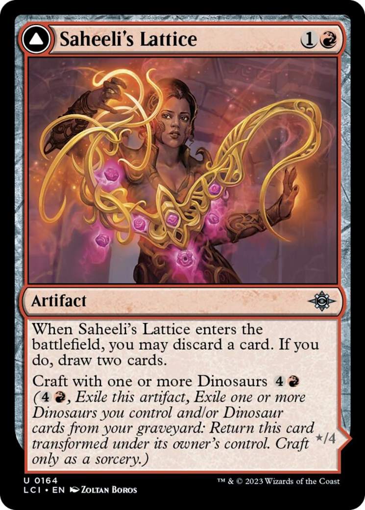 Saheeli's Lattice // Mastercraft Raptor [The Lost Caverns of Ixalan] | L.A. Mood Comics and Games