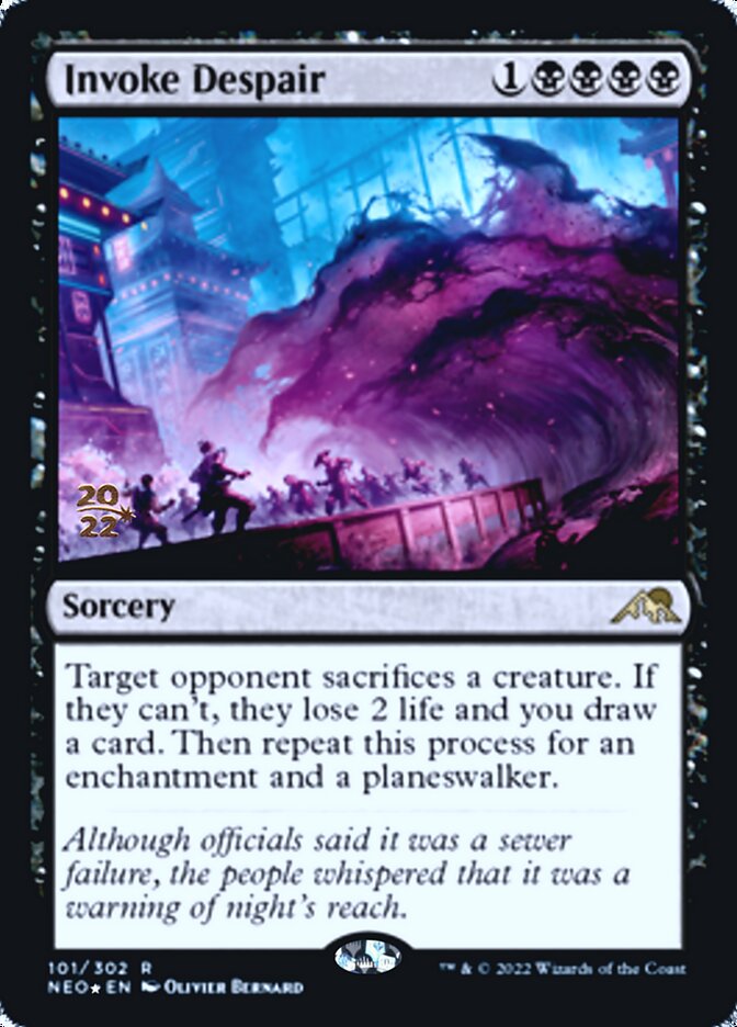 Invoke Despair [Kamigawa: Neon Dynasty Prerelease Promos] | L.A. Mood Comics and Games