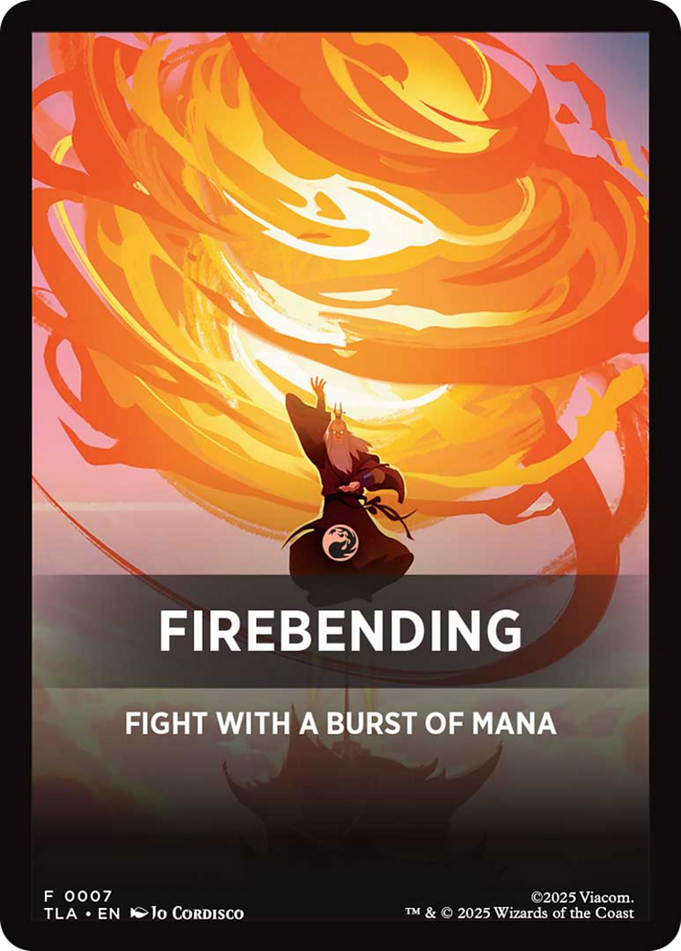 Firebending Theme Card [Avatar: The Last Airbender Tokens] | L.A. Mood Comics and Games