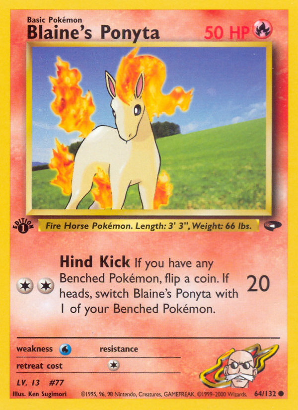 Blaine's Ponyta (64/132) [Gym Challenge 1st Edition] | L.A. Mood Comics and Games
