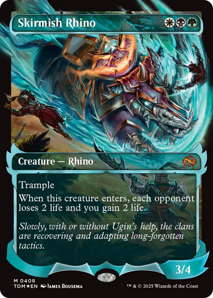 Skirmish Rhino (0408) (Showcase) [Tarkir: Dragonstorm] | L.A. Mood Comics and Games
