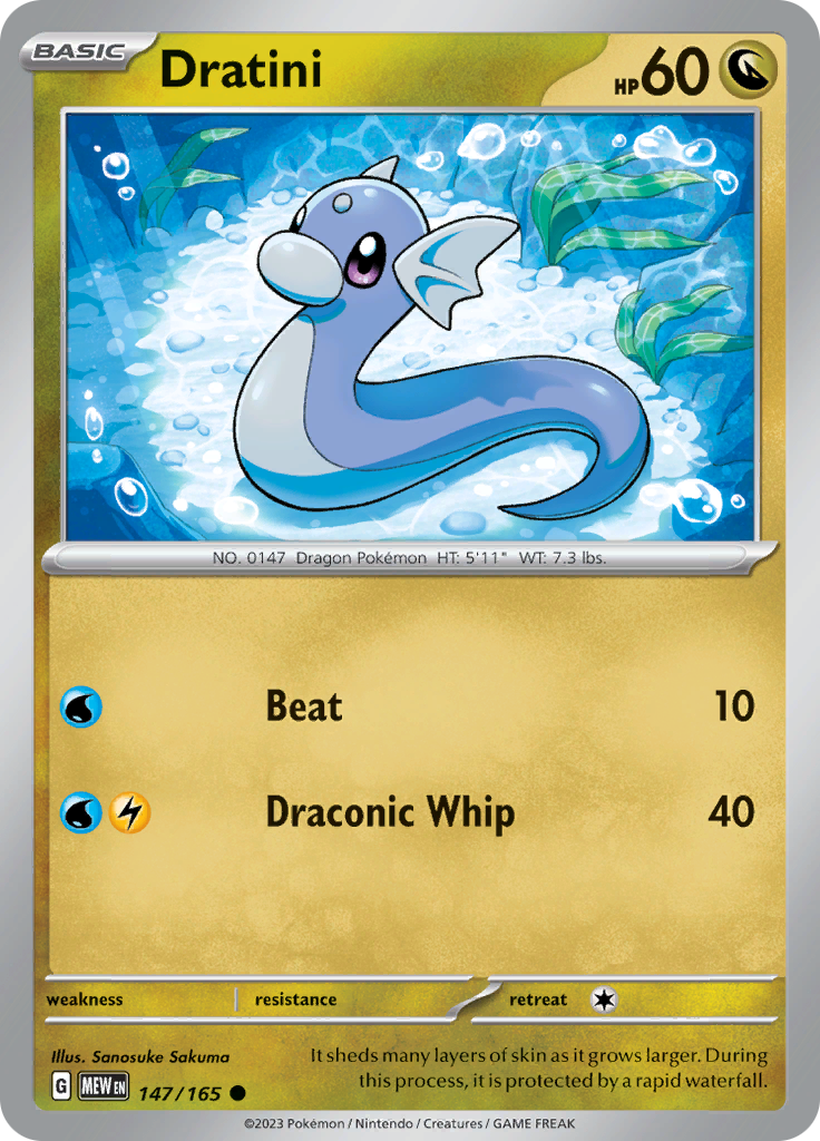 Dratini (147/165) [Scarlet & Violet 151] | L.A. Mood Comics and Games