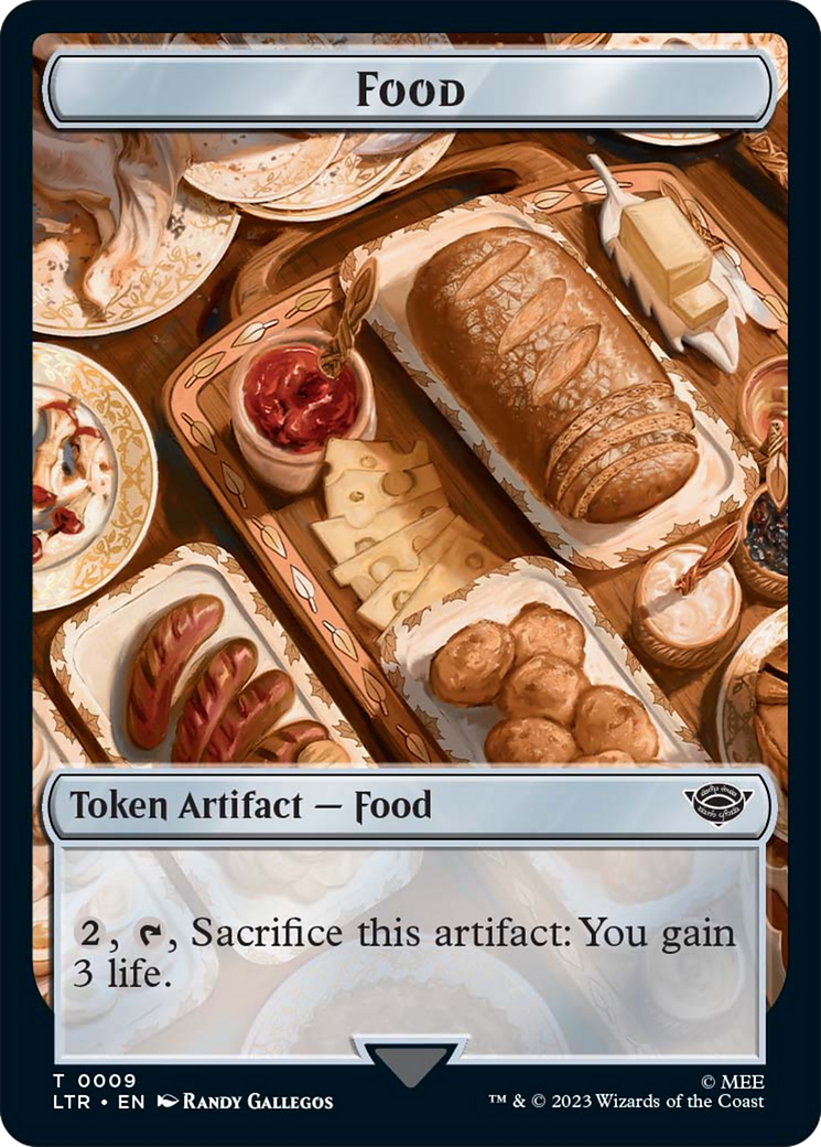 Food (09) // Human Soldier (01) Double-Sided Token [The Lord of the Rings: Tales of Middle-Earth Tokens] | L.A. Mood Comics and Games