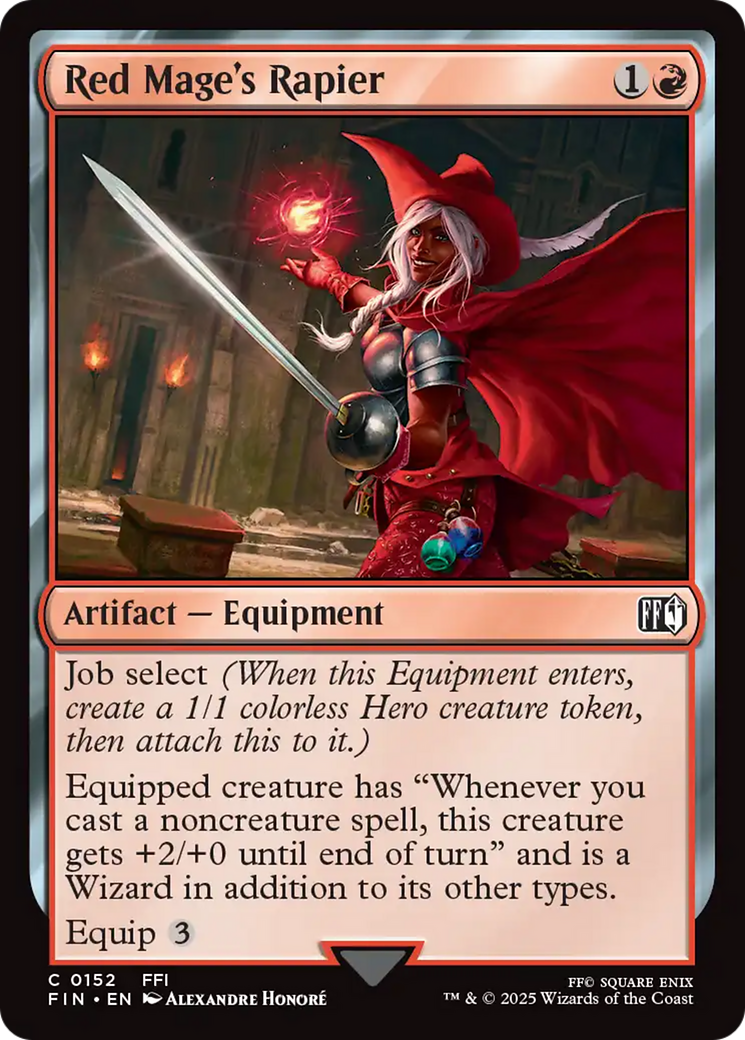 Red Mage's Rapier [FINAL FANTASY] | L.A. Mood Comics and Games