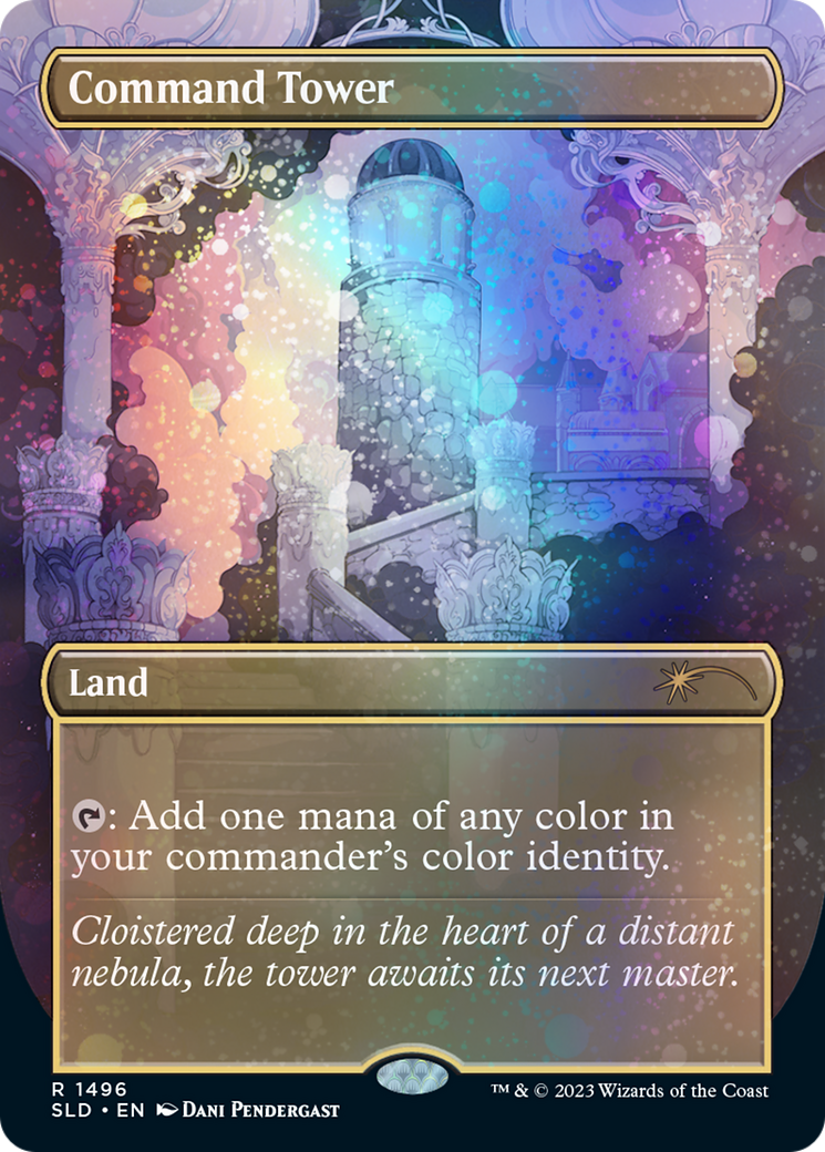 Command Tower (1697) (Rainbow Foil) [Secret Lair: Sheldon's Spellbook] | L.A. Mood Comics and Games