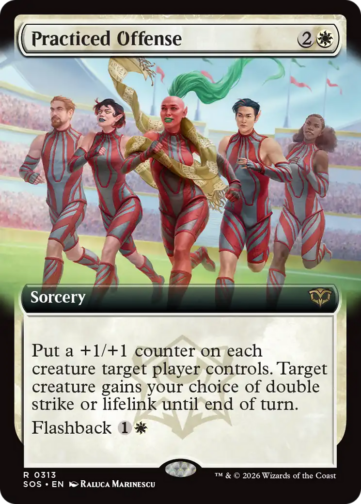 Practiced Offense (Extended Art) [Secrets of Strixhaven] | L.A. Mood Comics and Games
