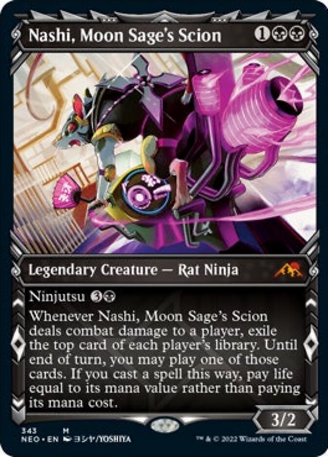 Nashi, Moon Sage's Scion (Showcase Ninja) [Kamigawa: Neon Dynasty] | L.A. Mood Comics and Games