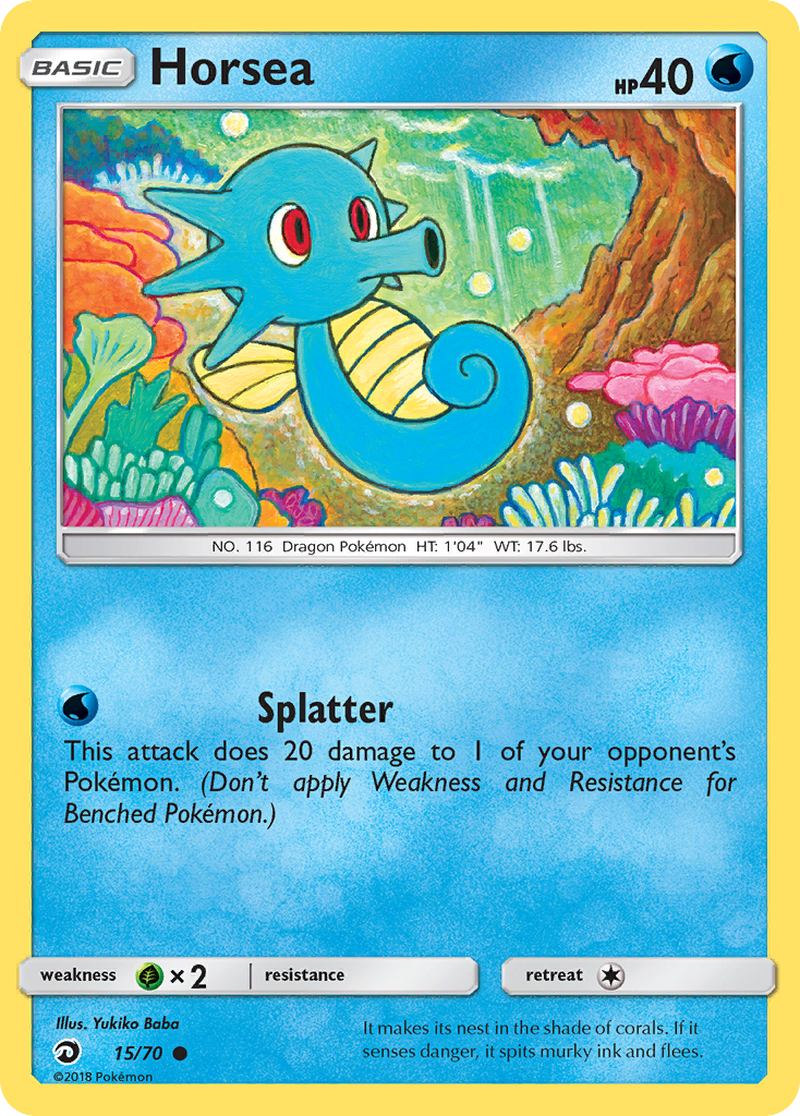 Horsea (15/70) [Sun & Moon: Dragon Majesty] | L.A. Mood Comics and Games
