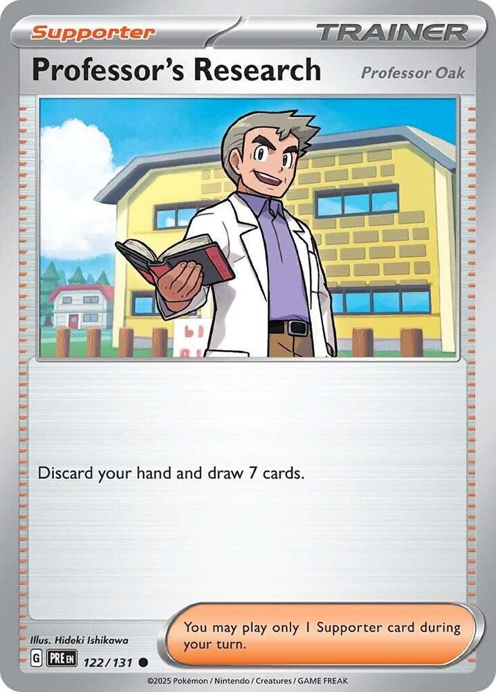 Professor's Research (122/131) [Professor Oak] [Scarlet & Violet: Prismatic Evolutions] | L.A. Mood Comics and Games