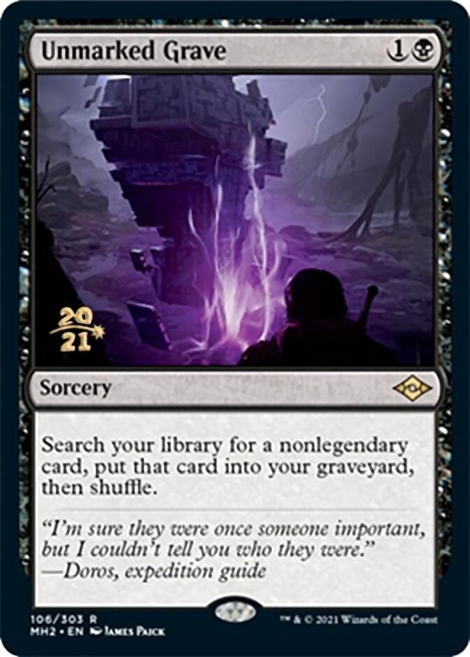 Unmarked Grave [Modern Horizons 2 Prerelease Promos] | L.A. Mood Comics and Games