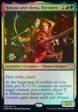 Halana and Alena, Partners [Innistrad: Crimson Vow Prerelease Promos] | L.A. Mood Comics and Games