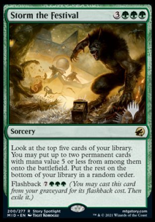 Storm the Festival (Promo Pack) [Innistrad: Midnight Hunt Promos] | L.A. Mood Comics and Games