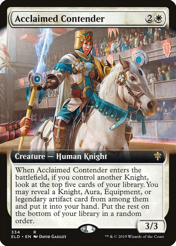 Acclaimed Contender (Extended Art) [Throne of Eldraine] | L.A. Mood Comics and Games