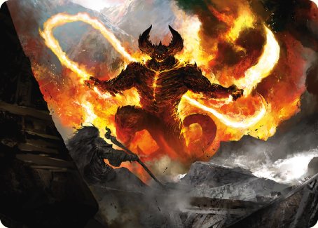 The Balrog, Durin's Bane Art Card [The Lord of the Rings: Tales of Middle-earth Art Series] | L.A. Mood Comics and Games