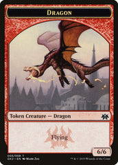 Dragon // Goblin Double-Sided Token [Ravnica Allegiance Guild Kit Tokens] | L.A. Mood Comics and Games