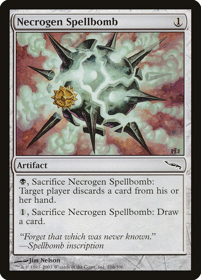 Necrogen Spellbomb [Mirrodin] | L.A. Mood Comics and Games