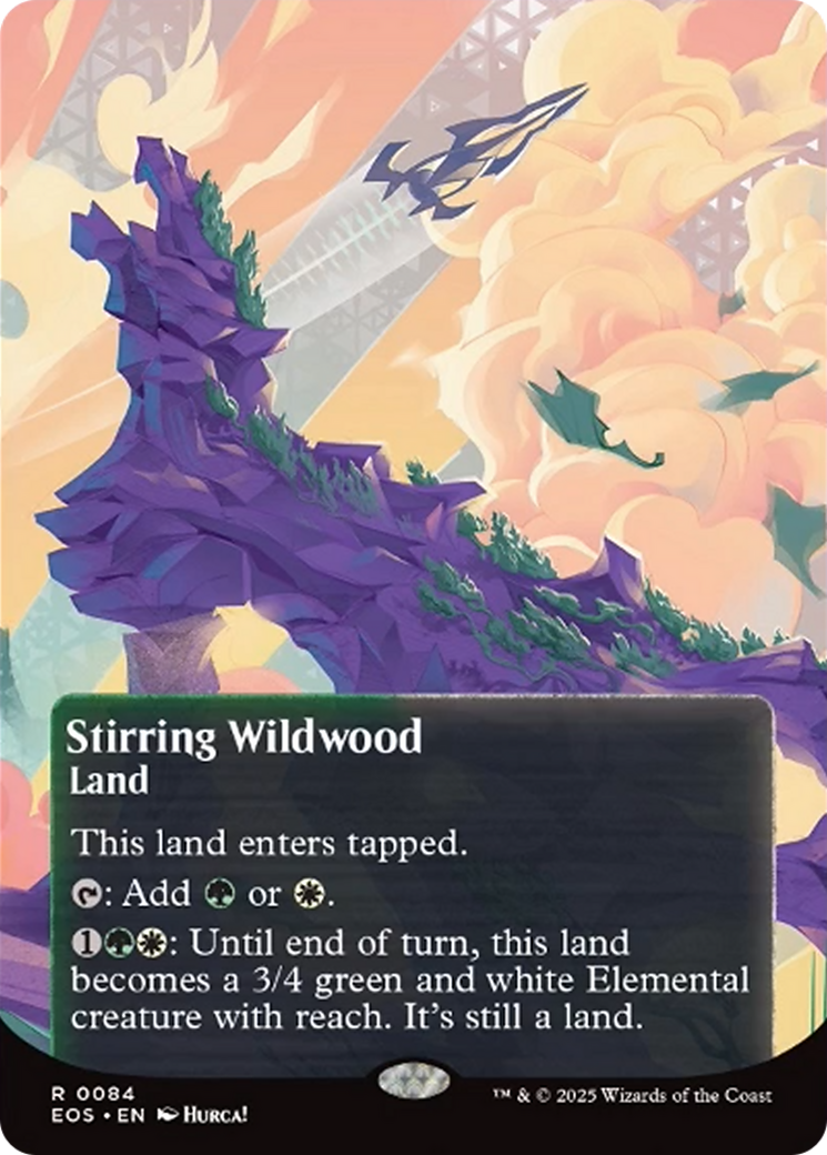 Stirring Wildwood (0084) (Borderless) [Edge of Eternities: Stellar Sights] | L.A. Mood Comics and Games