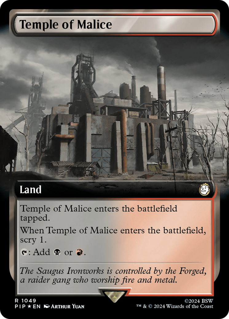 Temple of Malice (Extended Art) (Surge Foil) [Fallout] | L.A. Mood Comics and Games