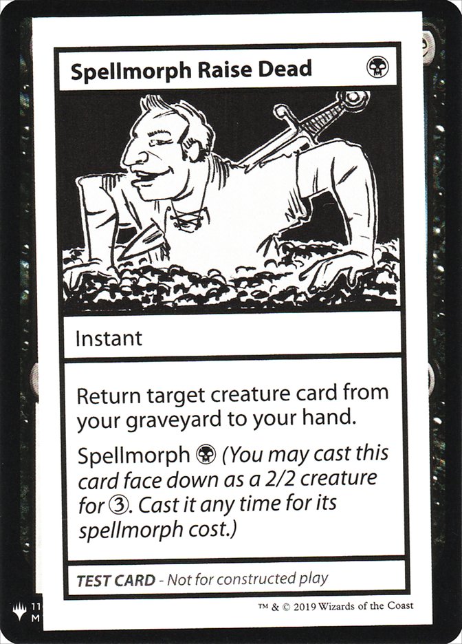 Spellmorph Raise Dead [Mystery Booster Playtest Cards] | L.A. Mood Comics and Games