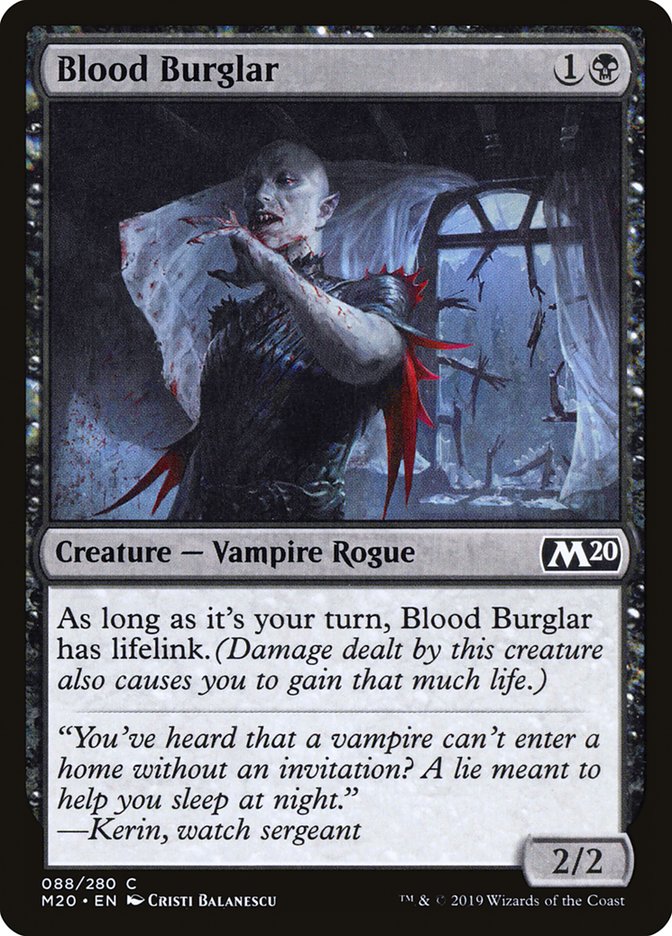 Blood Burglar [Core Set 2020] | L.A. Mood Comics and Games