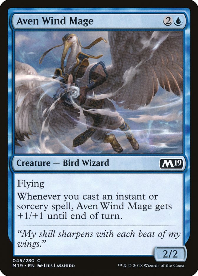 Aven Wind Mage [Core Set 2019] | L.A. Mood Comics and Games